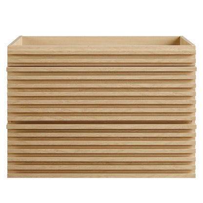 Modway - Render 30" Wall-Mount Bathroom Vanity Cabinet (Sink Basin Not Included) by Modway  Bathroom Vanities Brown - EEI-4850-OAK