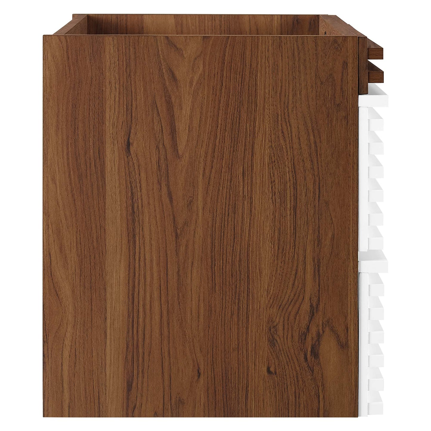 Modway Outlet Render 30" Wall-Mount Bathroom Vanity Cabinet (Sink Basin Not Included) by Modway  Bathroom Furniture White Walnut - EEI-4850-WHI-WAL