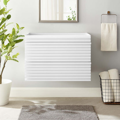 Modway Outlet Render 30" Wall-Mount Bathroom Vanity Cabinet (Sink Basin Not Included) by Modway  Bathroom Furniture White - EEI-4850-WHI