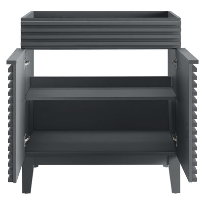 Modway Outlet Render 30" Bathroom Vanity Cabinet (Sink Basin Not Included) by Modway  Bathroom Furniture Gray - EEI-4851-GRY