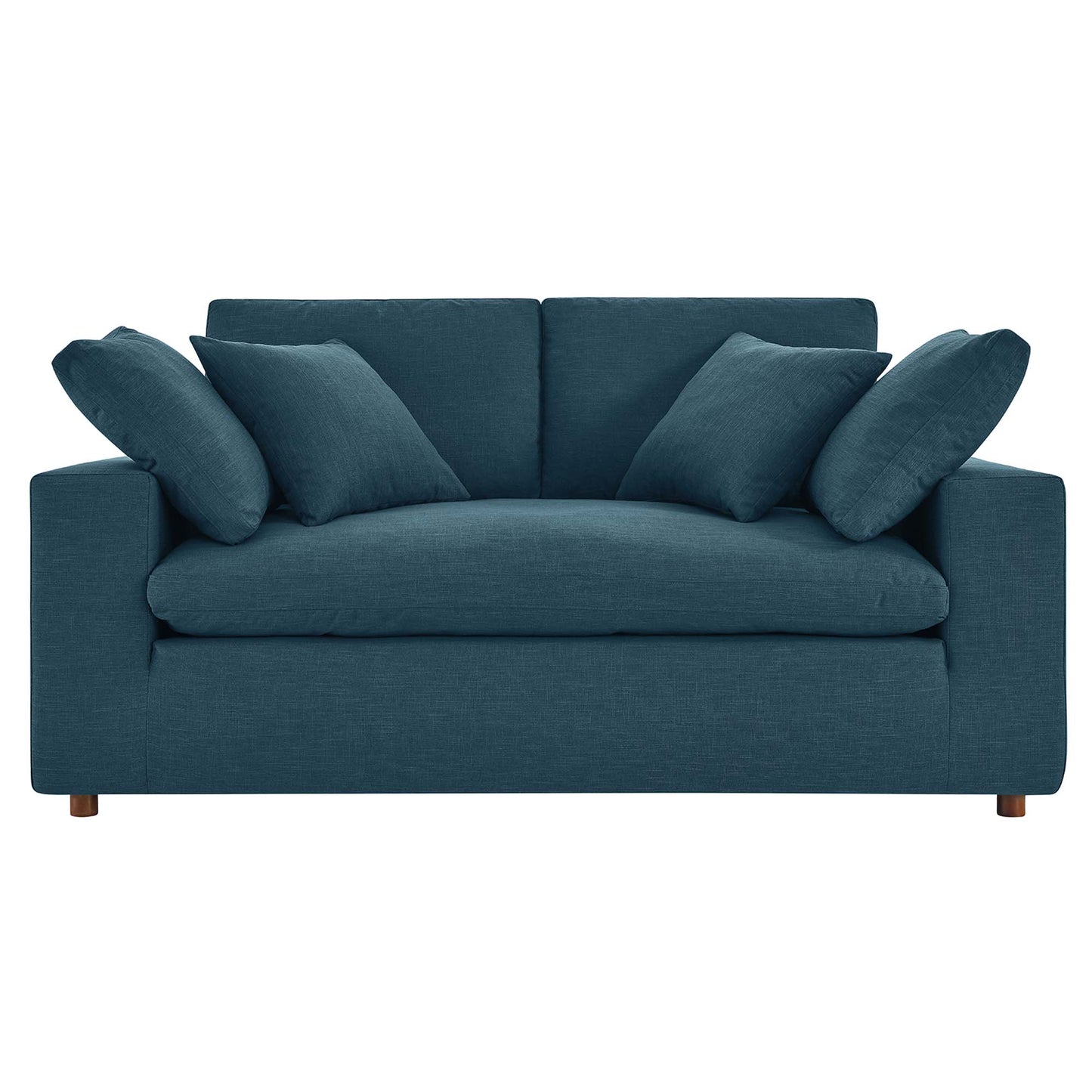 Modway Outlet Commix Down Filled Overstuffed Loveseat by Modway  Living Room Furniture Azure - EEI-4859-AZU