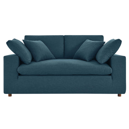 Modway Outlet Commix Down Filled Overstuffed Loveseat by Modway  Living Room Furniture Azure - EEI-4859-AZU