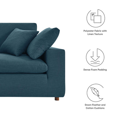 Modway Outlet Commix Down Filled Overstuffed Loveseat by Modway  Living Room Furniture Azure - EEI-4859-AZU