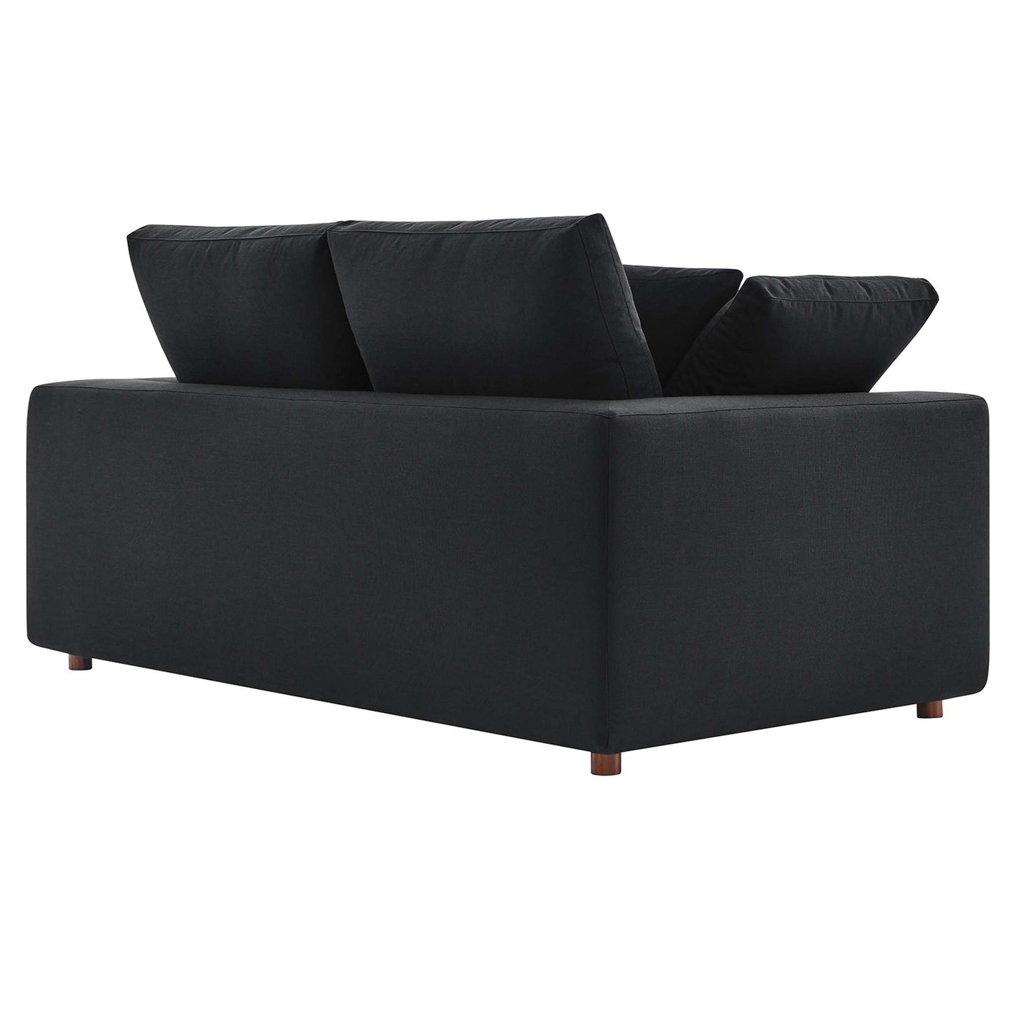 Modway Outlet Commix Down Filled Overstuffed Loveseat by Modway  Living Room Furniture Black - EEI-4859-BLK