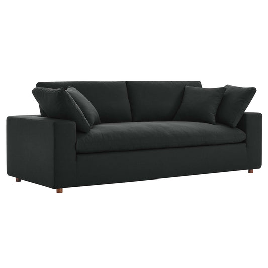 Modway Outlet Commix Down Filled Overstuffed Sofa by Modway  Living Room Furniture Black - EEI-4860-BLK
