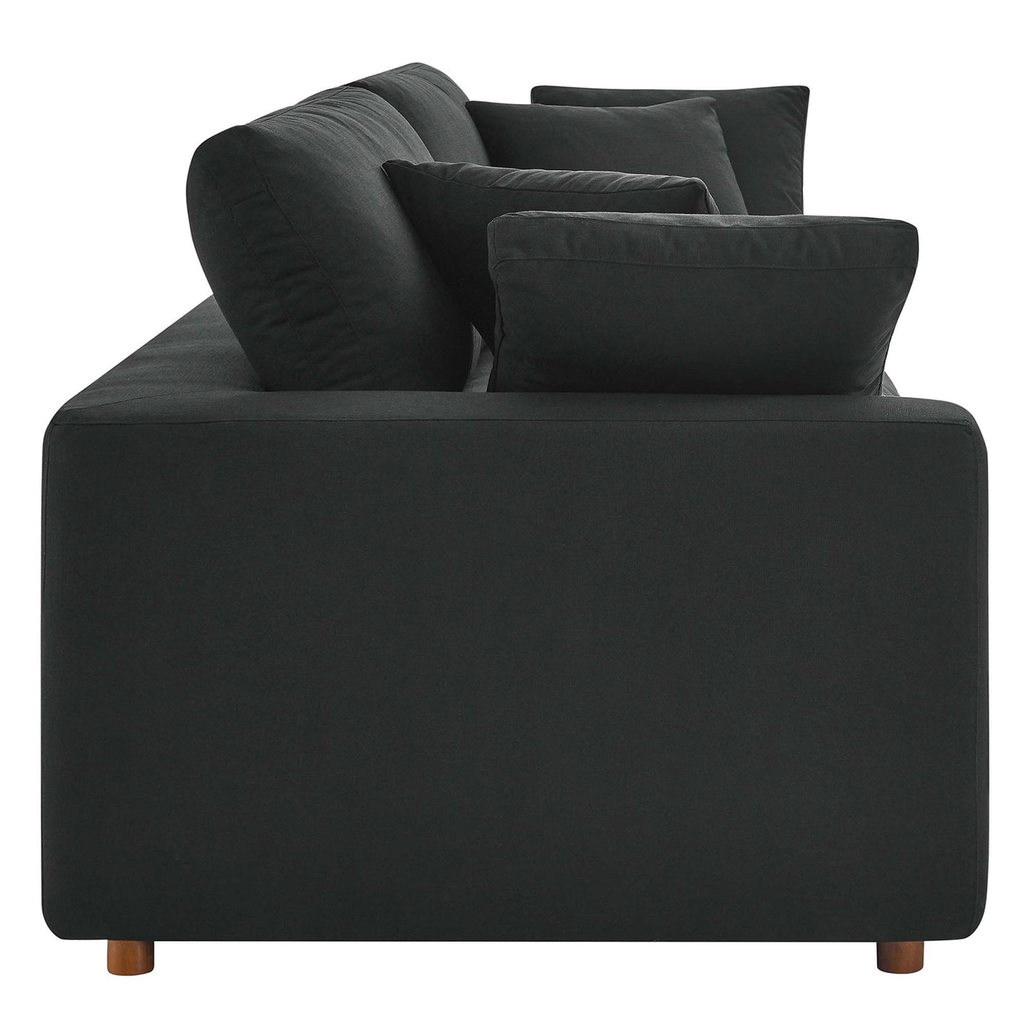Modway Outlet Commix Down Filled Overstuffed Sofa by Modway  Living Room Furniture Black - EEI-4860-BLK