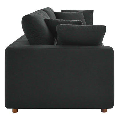 Modway Outlet Commix Down Filled Overstuffed Sofa by Modway  Living Room Furniture Black - EEI-4860-BLK