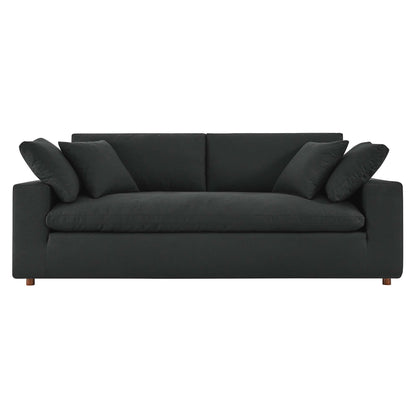 Modway Outlet Commix Down Filled Overstuffed Sofa by Modway  Living Room Furniture Black - EEI-4860-BLK
