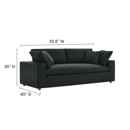 Modway Outlet Commix Down Filled Overstuffed Sofa by Modway  Living Room Furniture Black - EEI-4860-BLK