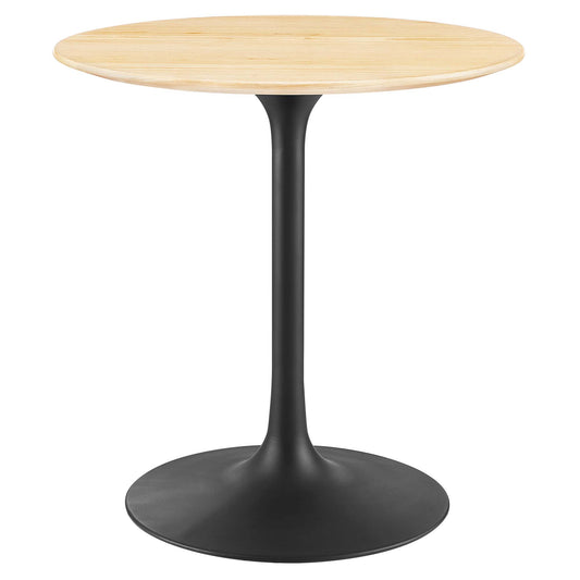 Modway Outlet Lippa 28" Round Wood Dining Table by Modway  Bar and Dining Furniture Black Natural - EEI-4861-BLK-NAT