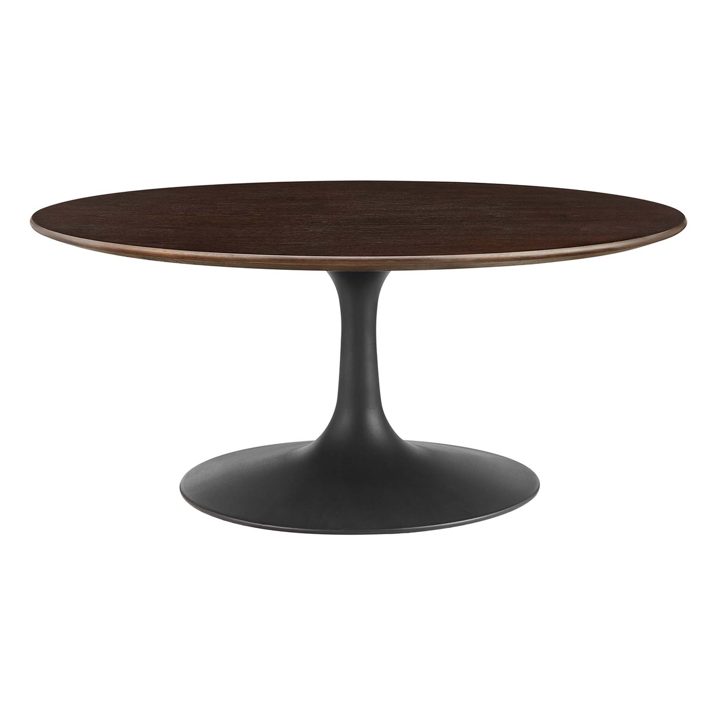 Modway - Lippa 36" Round Wood Coffee Table by Modway  Living Room Tables Brown - EEI-4882-BLK-CHE