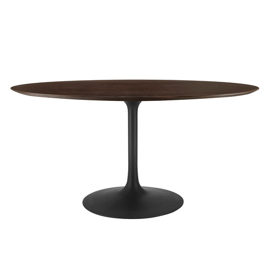 Modway - Lippa 60" Oval Wood Dining Table by Modway  Bar and Dining Bar and Dining Tables Brown - EEI-4887-BLK-CHE
