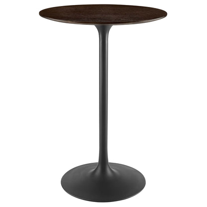 Modway - Lippa 28" Round Wood Bar Table by Modway  Bar and Dining Bar and Dining Tables Brown - EEI-4890-BLK-CHE