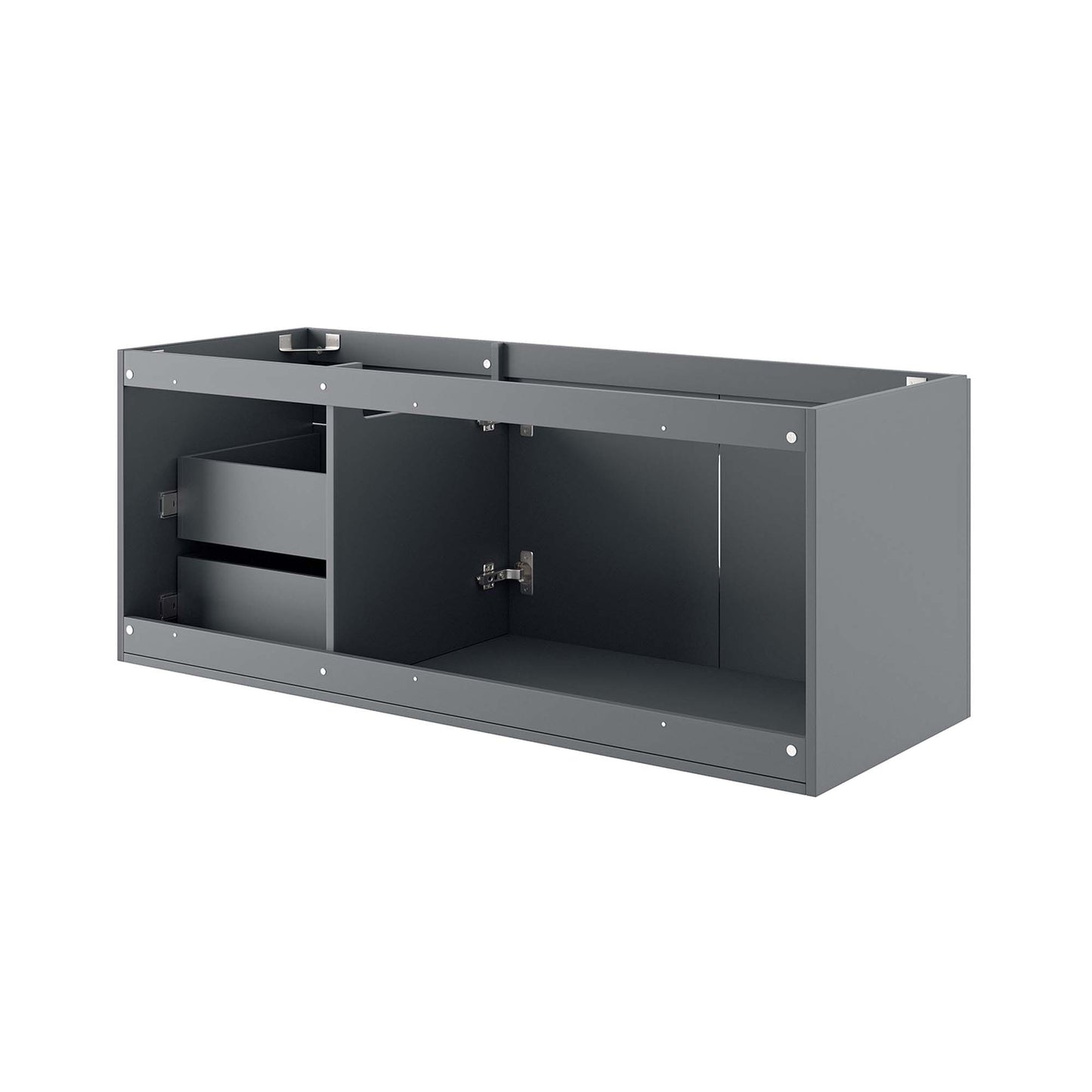 Modway - Vitality 48" Double or Single Sink Compatible (Not Included) Bathroom Vanity Cabinet by Modway  Bathroom Vanities Gray - EEI-4895-GRY