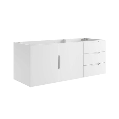 Modway - Vitality 48" Double or Single Sink Compatible (Not Included) Bathroom Vanity Cabinet by Modway  Bathroom Vanities White - EEI-4895-WHI