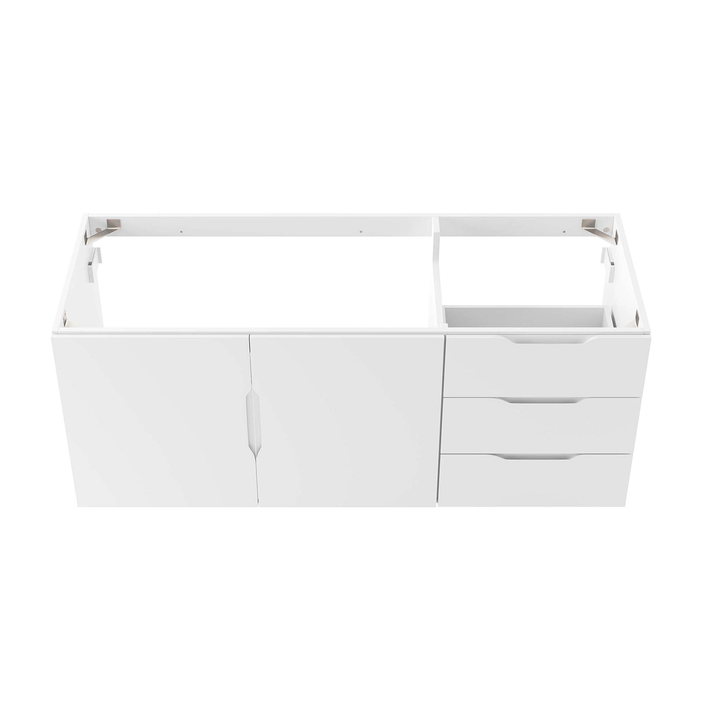 Modway - Vitality 48" Double or Single Sink Compatible (Not Included) Bathroom Vanity Cabinet by Modway  Bathroom Vanities White - EEI-4895-WHI