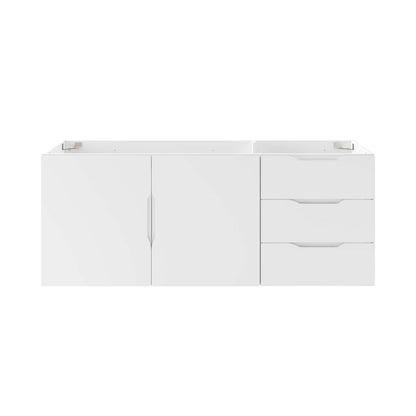 Modway - Vitality 48" Double or Single Sink Compatible (Not Included) Bathroom Vanity Cabinet by Modway  Bathroom Vanities White - EEI-4895-WHI