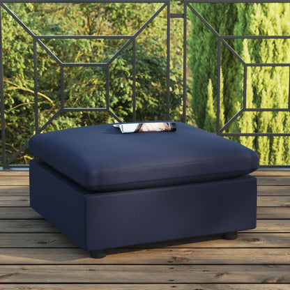Modway Outlet Commix Overstuffed Outdoor Patio Ottoman by Modway  Outdoor Furniture Furniture Navy - EEI-4903-NAV