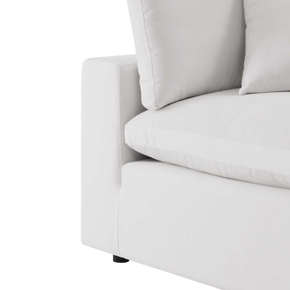 Modway - Commix Overstuffed Outdoor Patio Corner Chair by Modway  Outdoor Furniture Sofa Sectionals White - EEI-4904-WHI