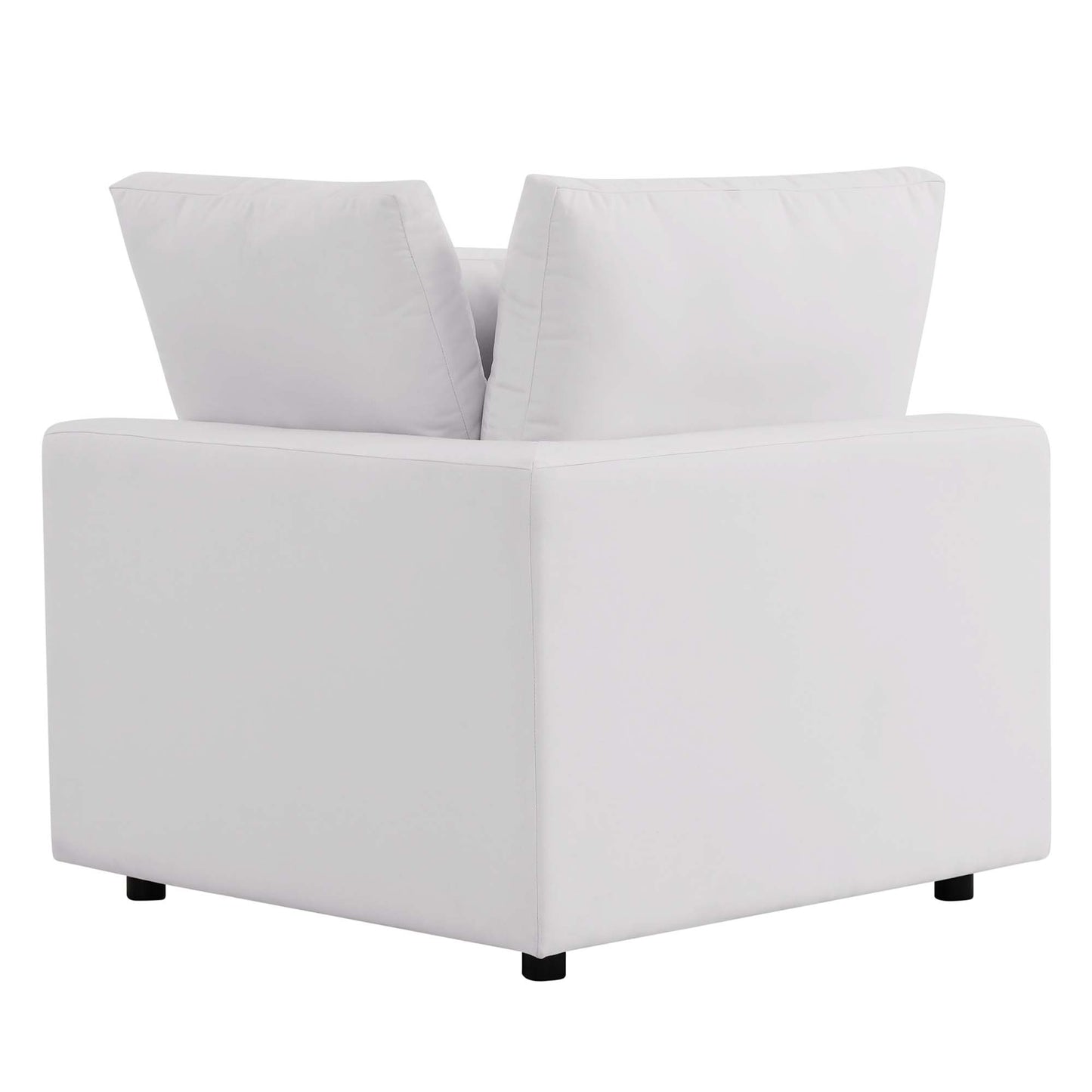 Modway - Commix Overstuffed Outdoor Patio Corner Chair by Modway  Outdoor Furniture Sofa Sectionals White - EEI-4904-WHI