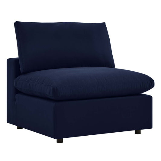 Modway Outlet Commix Sunbrella? Outdoor Patio Armless Chair by Modway  Outdoor Furniture Furniture Navy - EEI-4905-NAV