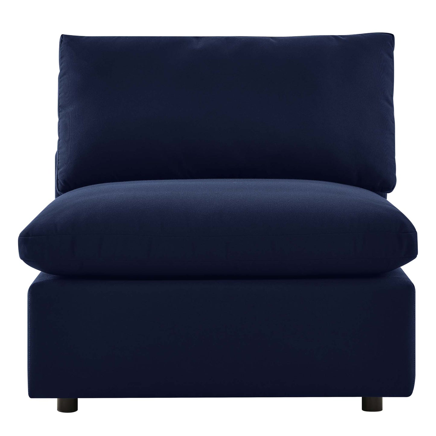 Modway Outlet Commix Sunbrella? Outdoor Patio Armless Chair by Modway  Outdoor Furniture Furniture Navy - EEI-4905-NAV