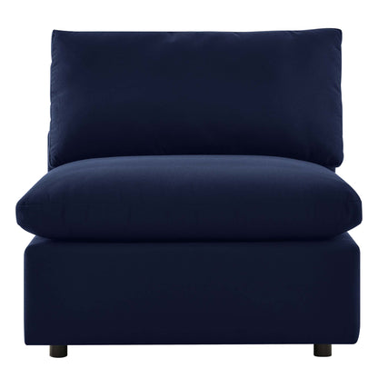 Modway Outlet Commix Sunbrella? Outdoor Patio Armless Chair by Modway  Outdoor Furniture Furniture Navy - EEI-4905-NAV