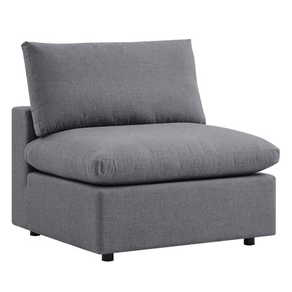 Modway Outlet Commix Sunbrella? Outdoor Patio Armless Chair by Modway  Outdoor Furniture Furniture Gray - EEI-4905-SLA