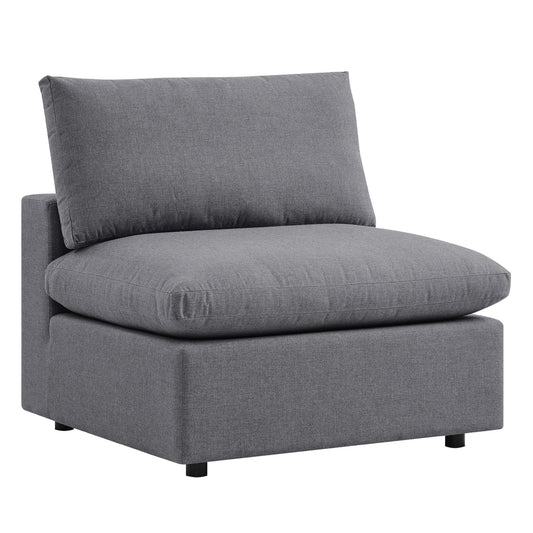 Modway Outlet Commix Sunbrella? Outdoor Patio Armless Chair by Modway  Outdoor Furniture Furniture Gray - EEI-4905-SLA