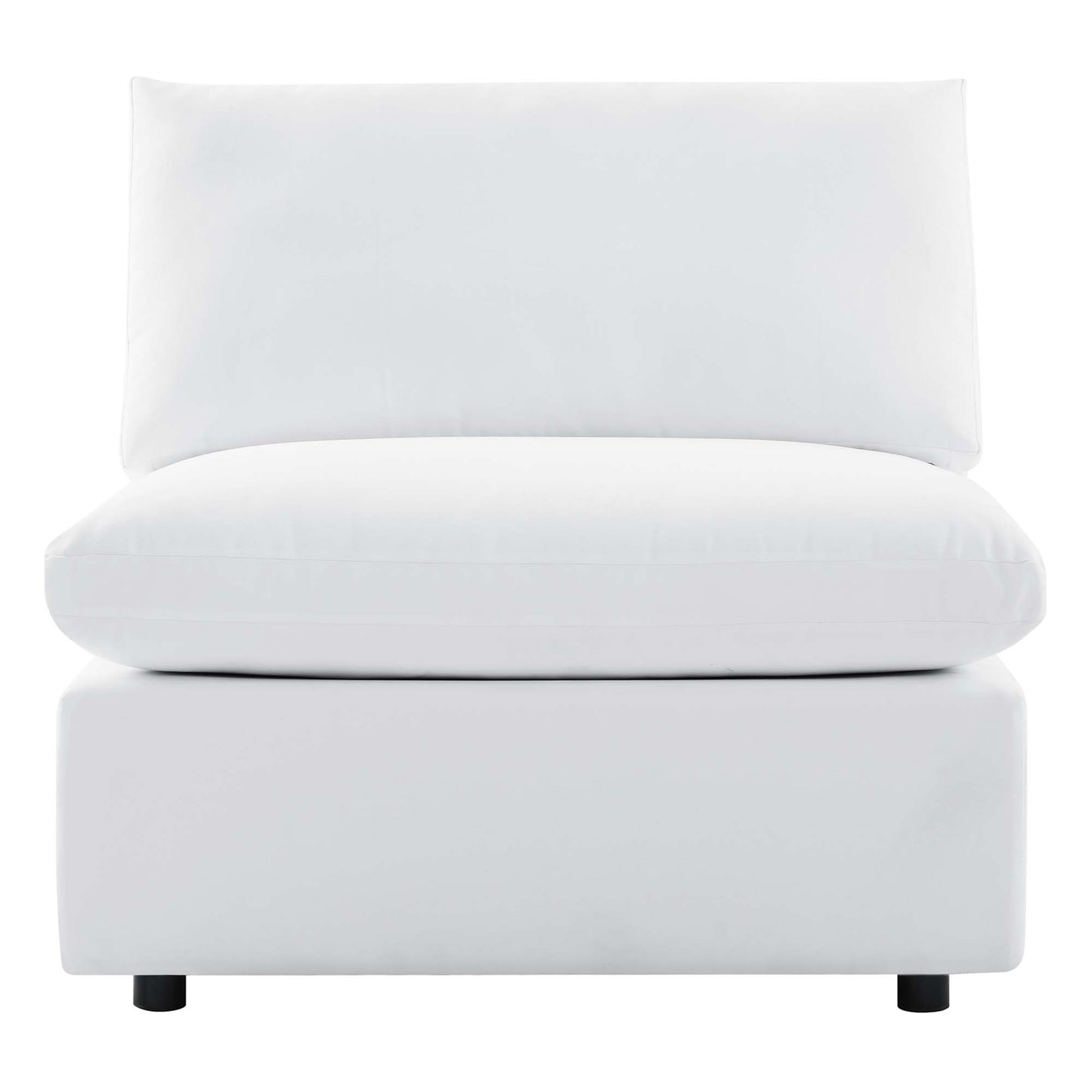 Modway - Commix Sunbrella? Outdoor Patio Armless Chair by Modway  Outdoor Furniture Sofa Sectionals White - EEI-4905-WHI