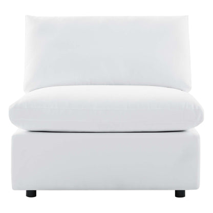Modway - Commix Sunbrella? Outdoor Patio Armless Chair by Modway  Outdoor Furniture Sofa Sectionals White - EEI-4905-WHI