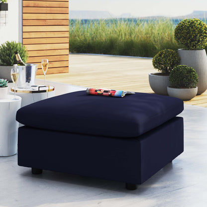 Modway Outlet Commix Sunbrella? Outdoor Patio Ottoman by Modway  Outdoor Furniture Furniture Navy - EEI-4906-NAV