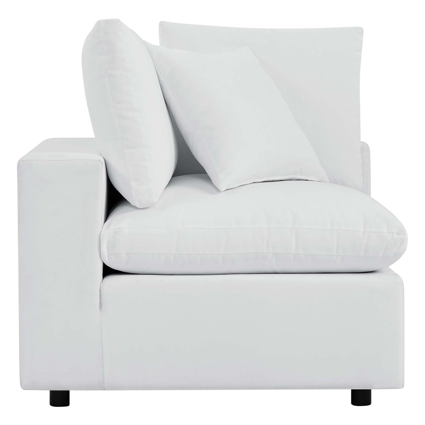 Modway - Commix Sunbrella? Outdoor Patio Corner Chair by Modway  Outdoor Furniture Sofa Sectionals White - EEI-4907-WHI