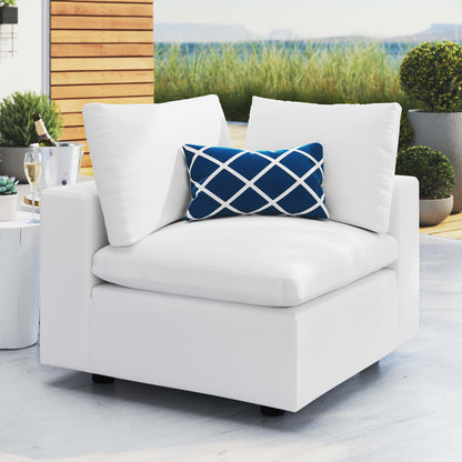 Modway - Commix Sunbrella? Outdoor Patio Corner Chair by Modway  Outdoor Furniture Sofa Sectionals White - EEI-4907-WHI