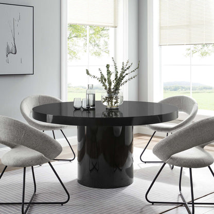 Modway Outlet Gratify 60" Round Dining Table by Modway  Bar and Dining Furniture Black - EEI-4910-BLK