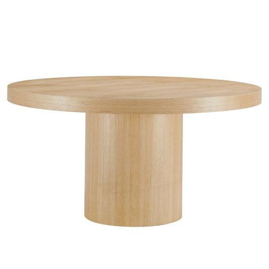 Modway - Gratify 60" Round Dining Table by Modway  Bar and Dining Bar and Dining Tables Brown - EEI-4911-OAK