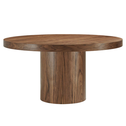 Modway - Gratify 60" Round Dining Table by Modway  Bar and Dining Bar and Dining Tables Brown - EEI-4911-WAL
