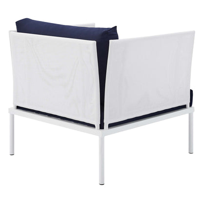 Modway Outlet Harmony Sunbrella? Outdoor Patio Aluminum Armchair by Modway  Outdoor Furniture Furniture White Navy - EEI-4955-WHI-NAV