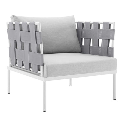 Modway - Harmony Sunbrella? Outdoor Patio Aluminum Armchair by Modway  Outdoor Furniture Sofa Sectionals Gray - EEI-4956-GRY-GRY