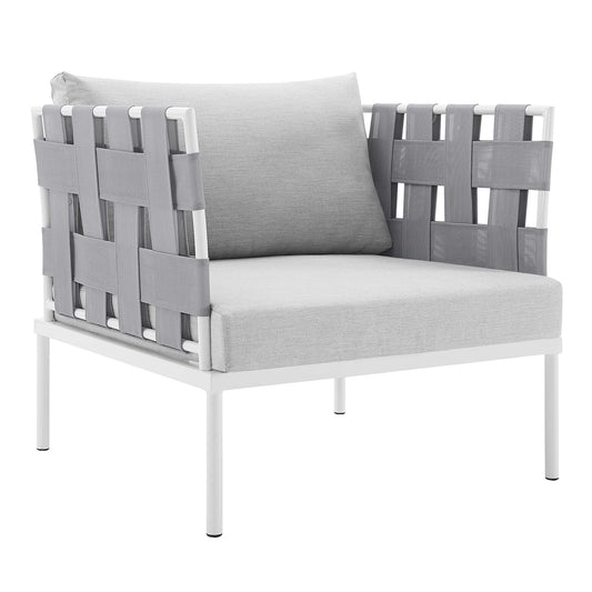 Modway - Harmony Sunbrella? Outdoor Patio Aluminum Armchair by Modway  Outdoor Furniture Sofa Sectionals Gray - EEI-4956-GRY-GRY