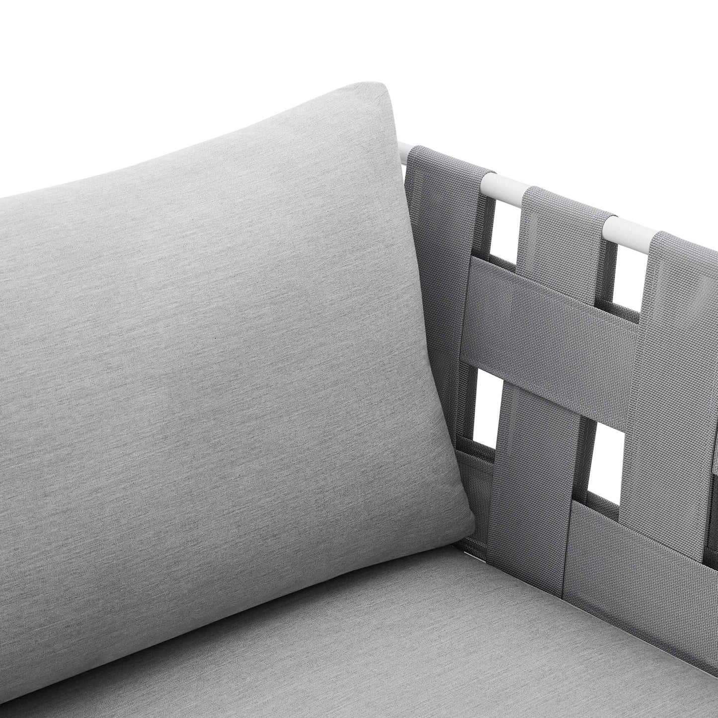 Modway - Harmony Sunbrella? Outdoor Patio Aluminum Armchair by Modway  Outdoor Furniture Sofa Sectionals Gray - EEI-4956-GRY-GRY