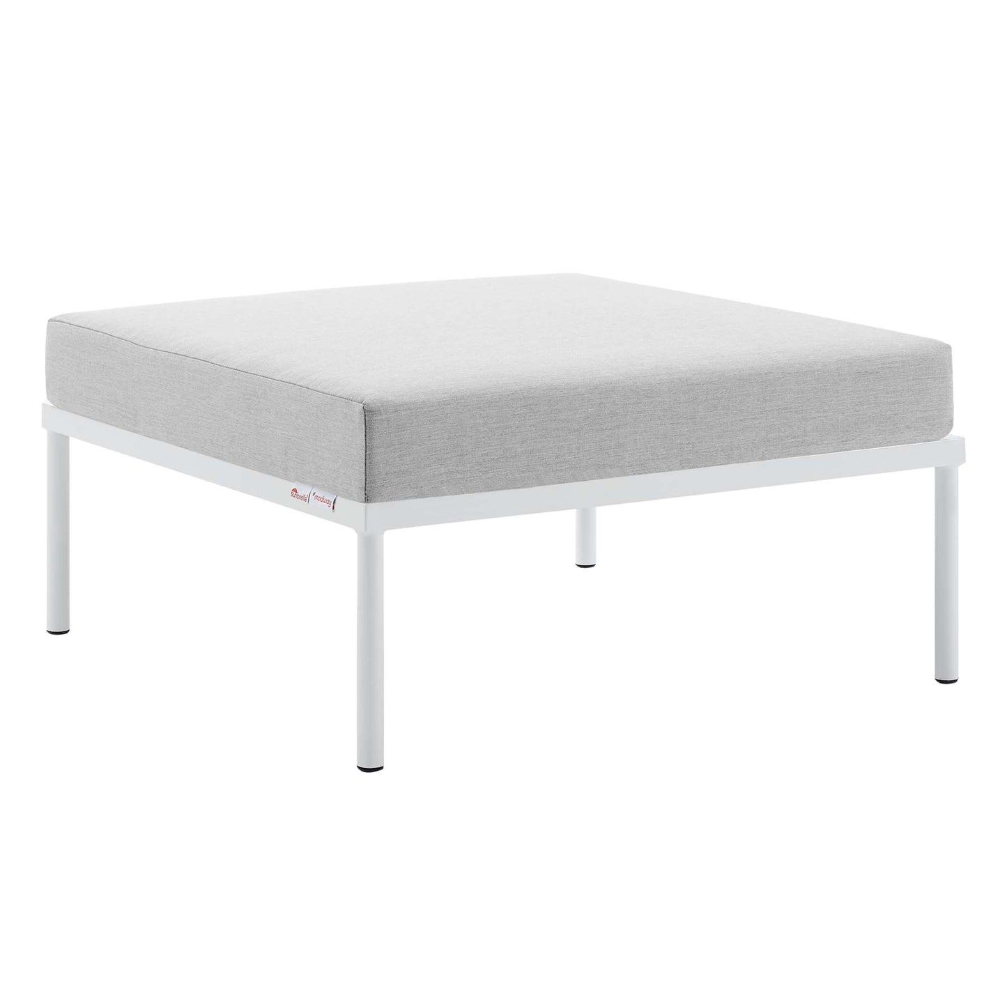 Modway - Harmony Sunbrella? Outdoor Patio Aluminum Ottoman by Modway  Outdoor Furniture Sofa Sectionals Gray - EEI-4969-GRY