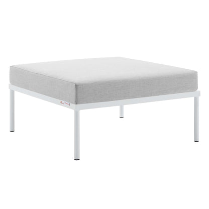 Modway - Harmony Sunbrella? Outdoor Patio Aluminum Ottoman by Modway  Outdoor Furniture Sofa Sectionals Gray - EEI-4969-GRY