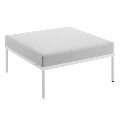 Modway - Harmony Sunbrella? Outdoor Patio Aluminum Ottoman by Modway  Outdoor Furniture Sofa Sectionals Gray - EEI-4969-GRY