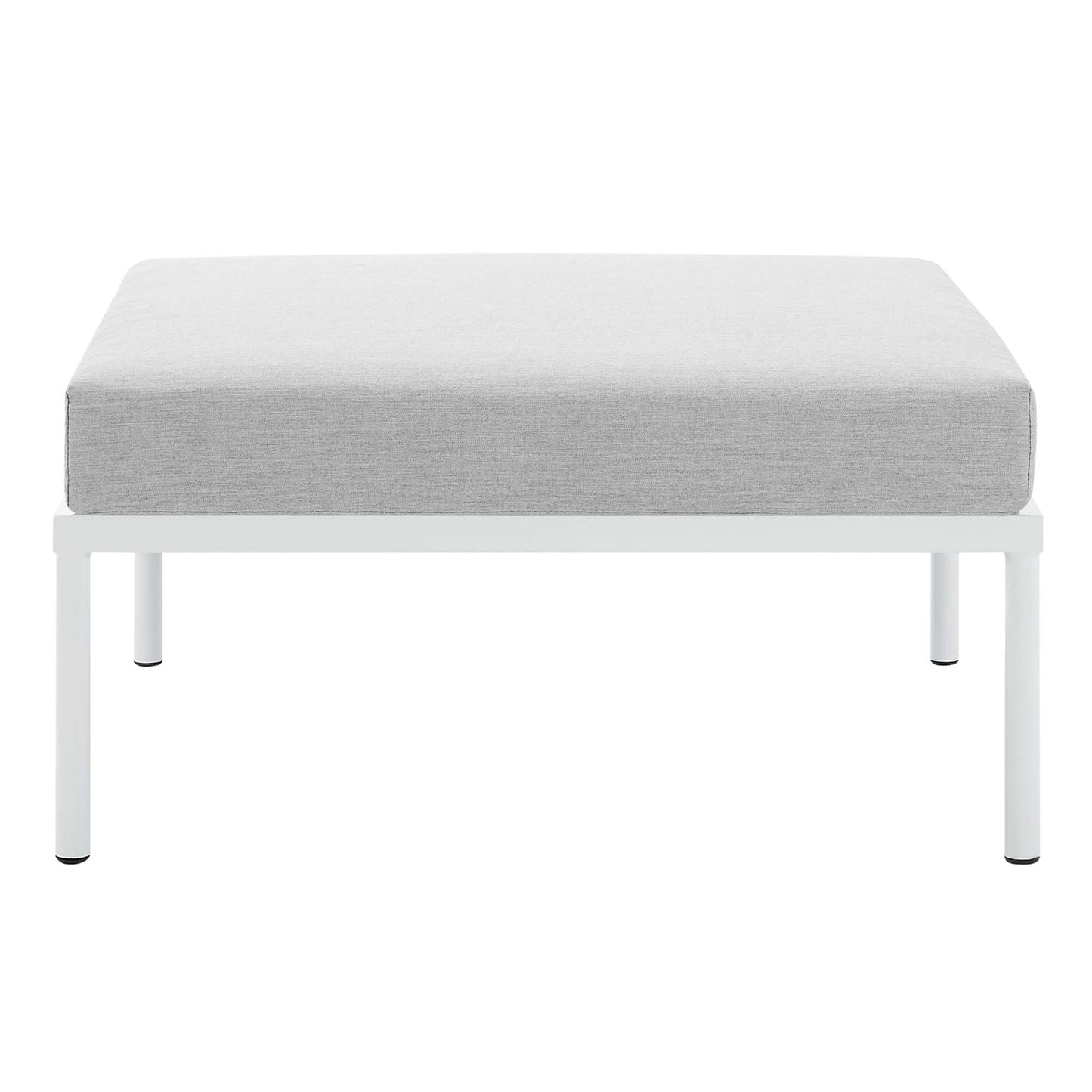 Modway - Harmony Sunbrella? Outdoor Patio Aluminum Ottoman by Modway  Outdoor Furniture Sofa Sectionals Gray - EEI-4969-GRY