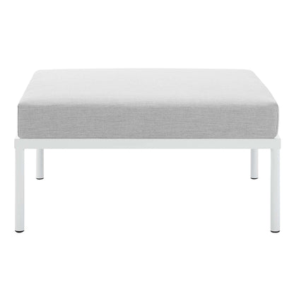 Modway - Harmony Sunbrella? Outdoor Patio Aluminum Ottoman by Modway  Outdoor Furniture Sofa Sectionals Gray - EEI-4969-GRY