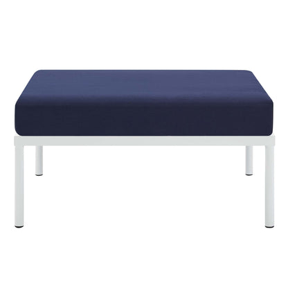 Modway Outlet Harmony Sunbrella? Outdoor Patio Aluminum Ottoman by Modway  Outdoor Furniture Furniture Navy - EEI-4969-NAV