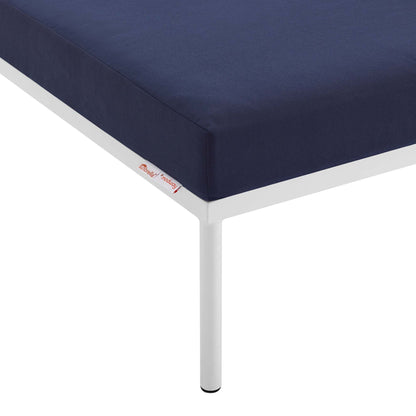 Modway Outlet Harmony Sunbrella? Outdoor Patio Aluminum Ottoman by Modway  Outdoor Furniture Furniture Navy - EEI-4969-NAV
