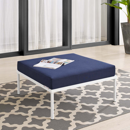 Modway Outlet Harmony Sunbrella? Outdoor Patio Aluminum Ottoman by Modway  Outdoor Furniture Furniture Navy - EEI-4969-NAV