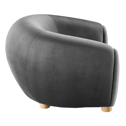 Modway Outlet Abundant Performance Velvet Armchair by Modway  Living Room Furniture Charcoal - EEI-4971-CHA